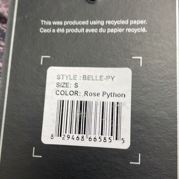 Noize Belle Puffer Python Print Jacket, Size Small - Picture 11 of 11